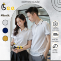 Áo thun polo cá sấu trắng sọc cao cấp cổ trụ bẻ unisex nam nữ cặp đôi đồng phục nhóm công sở. 