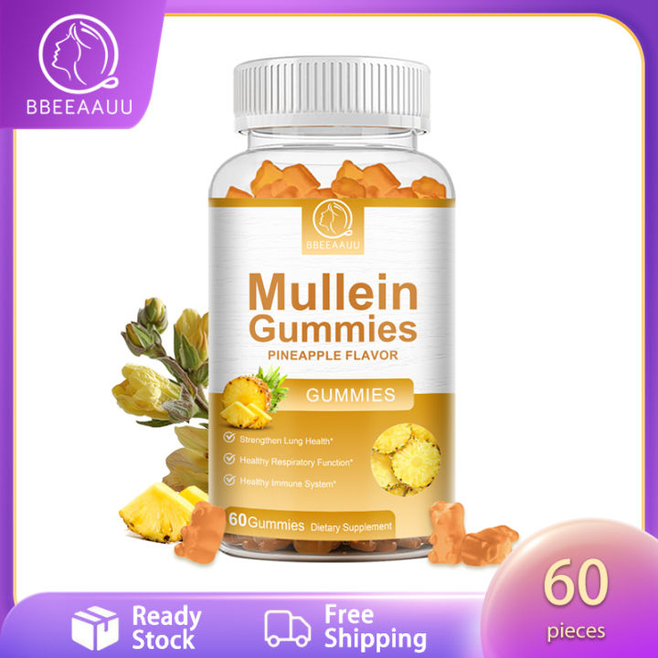 Bbeeaauu Mullein Leaf Gummies Support Respiratory, Digestive Support ...