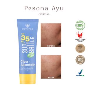 EMINA Sun Battle SPF 35 PA +++ Acne Clear Cica + Allantoin Airy Acne Soothing 50ml