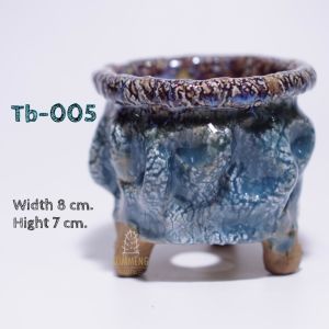 กระถางต้นไม้ กระถางแคคตัส กระถางดินเผาเคลือบ หระถางแฮนเมด