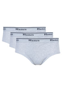 Hanes Heather Gray 3-Pack Premium Hipster Brief 1101