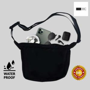 tas selempang canvas pria distro tas slempang laki-laki mini murah waterproof anti air keren dan simple  bermotif gambar keren