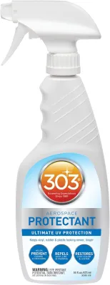 303 Products Aerospace Protectant – UV Protection – Repels Dust Dirt & Staining – Smooth Matte Finish – Restores Like-New Appearance – 16 Fl. Oz. (30308CSR) White