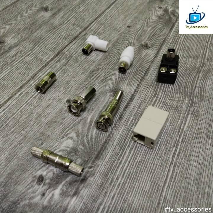 [TV Acc] (all in 1) tv joint connector socket aerial adapter joint ...