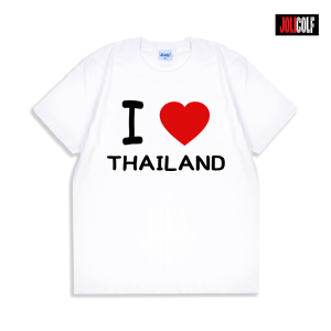 Joligolf เสื้อยืดลายไทย ลายI Love TH ลิขสิทธิ์แท้ Souvenir ของฝากต่างชาติ สกรีนชัดไม่หลุดไม่ลอก ไซส์ยุโรป No.241