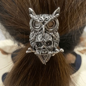 Chủ đề Halloween 3D Owl Skull Dây Buộc Tóc Cho Người Lớn Nữ Thanh Thiếu Niên Punk Hairband Tối Loạt Lễ Hội phụ kiện băng đô