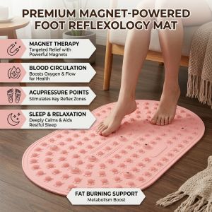 Liquid Filled Foot Massage Pad Deep SPA Foot Massager Slow Walk One Hour Relaxation Home Use Mat