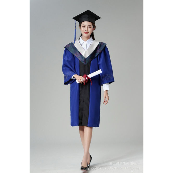 Ready Stock🇲🇾】Graduation Gown Set Baju Jubah Sekolah Menegah High school College university Dress Costume学士服大学生毕业礼服-010