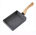 【KW】Rolled Egg Japanese Style Cooking Tool Maifanite Stone Kitchen Non-stick Omelette Tamagoyaki Breakfast Frying Pan. 