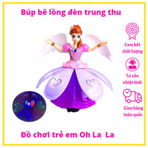 Hàng có hộp cao cấp - Đồ chơi cho bé Búp bê có nhạc và đèn tự động di chuyển - Búp bê lồng đèn trung thu có nhạc và đèn (Hộp đẹp - Mẫu mới 2022)