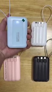 【24 hours delivery】20000mAh fast charge portable 3c ccc certified mini ccc wireless fast charging with 4 cable 充电宝