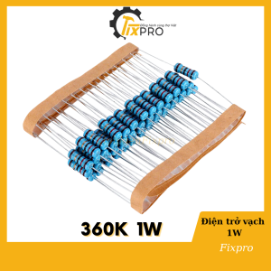 Điện trở 1W 3.6R - 360K 1% chân đồng túi 10 con - Fixpro