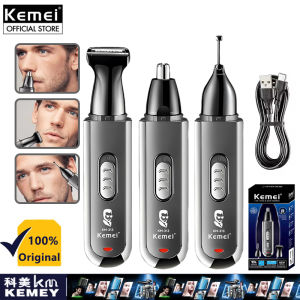 Kemei KM-313 mũi Tông đơ cắt tóc cho nam 3 trong 1 thiết bị xén lông mày Type-C điện có thể thay thế tẩy lông USB chuyên nghiệp Dao Cạo Râu Sạc được cạo râu