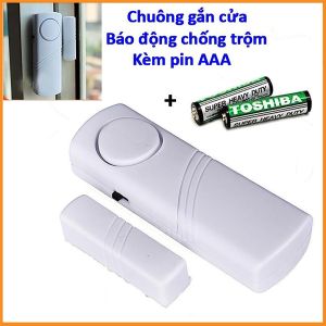 Chuông Báo Động Từ Tính Gắn Cửa Cửa Ra Vào Cửa Sổ Nhỏ Gọn Thông Minh Chống Trộm Tặng kèm 2 Pin