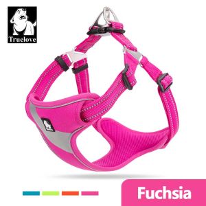 TRUELOVE Dog Khai Thác Có Thể Điều Chỉnh Lưới Mềm Dễ Dàng Trên Vest Không Kéo Chó Khai Thác An Toàn Phản Quang Ngoài Trời Cho Thú Cưng Nhỏ Vừa