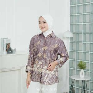Blouse Kemeja Cewek Elegan Bahan Silk - ShirinZein Blouse Maudy