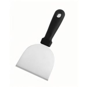 Stainless Steel Half-Round Spatula Teppanyaki Cooking Spatula Pancake Spatula Steak Spatula