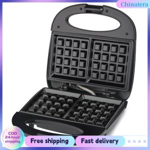 [Chinatera Flagship Store] Waffle Maker Belgian Waffle Maker Non Stick Waffle Making Machine Anti-scalding Mini Waffle Maker Machine for Breakfast