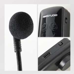 COD TaffSTUDIO Wireless Microphone 2.4G Headset with Transmitter - HX-W021 / mikropon mikrofon mik wireless imam tanpa kabel suara jernih jarak jauh bluetooth karaoke / mik buat imam shalat / mik jepit imam masjid terbaik / mik klip on bando wireless