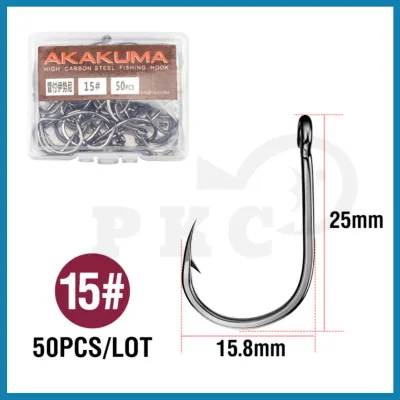 Mata Kail 100Pcs / Set Fishing Hook Carbon Steel Fish Bait Fishing Hooks Durable Head Fishing tackle