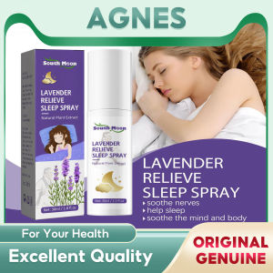 South Moon Lavender Insomnia Spray Natural Plant Extract Relieve Stress Soothing Nerves Essential Oil To Help Enjoyable Sleep Health Care Pillow Spray For Sleep Improve Insomnia Essential Oil Natural Plant Extract Stress Relieve Helps Anxiety Liquid(30ml)