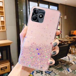 Ready Stock Phone Case for Realme Note 50 Glitter Star Soft TPU Silicone Transparent Back Cover