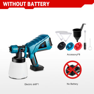 Điện Máy xịt 1000ml không dây dụng cụ phun sơn tường đồ nội thất lớp phủ thép Airbrush cho Makita 18V Pin