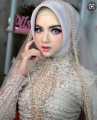 KERUDUNG PENGANTIN / SLAYER PENGANTIN / JILBAB PENGANTIN TERBARU. 