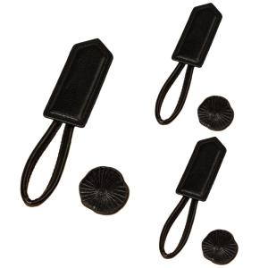3pcs da PU thời trang khuy sừng Toggles đóng cửa khóa cúc trang trí cho những người đam mê thời trang