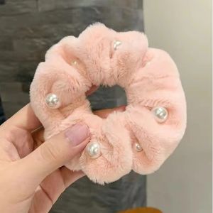 ยางรัดผม ขนนุ่มนิ่ม มีมุก น่ารัก (พร้อมส่ง)