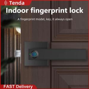 F180 Fingerprint Electronic Zinc Alloy Semiconductor Smart Handle Door Lock Key