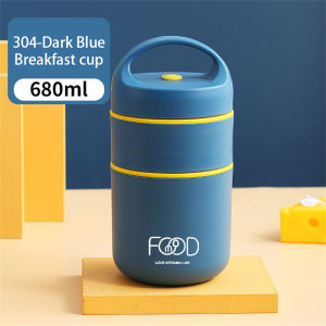 【Local】Microwaveable 2 Layer Soup Bentgo Lunch Bag Lunch Box Stainless With Bag Thermal 680ml 304 Stainless Steel Portable Insulated Food Container With BagSafe heating through microwaves Weder