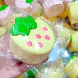 New Squishy Cheese Cake Bread Squeeze Toy Soft Stress Relief Slow Rising Sensory Fidget for Anxiety ADHD Autism Gift for Kids Adults