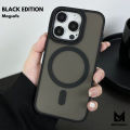 Hard Case Hybird Support Magsafe Matte Black Edition Charge Premium Magnetik Slim Kompatibel Untuk Iphone 17 Iphone 17 Air Iphone 17 Pro Iphone 17 Pro Max Iphone 16e SE4. 