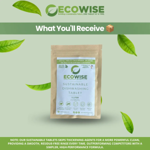 Top Seller SUSTAINABLE DISHWASHING TABLETS | Easy Rinse Formula | Anti-Bacterial Properties | Natural & Biodegradable | Soothes and Protects Skin While You Clean | Keeps Your Product Fresh and Long-Lasting | Boosts Cleaning Power and Removes Tough Stains.