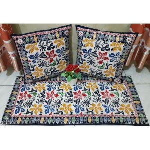 SARUNG BANTAL KURSI BATIK CAP MOTIF DAUN PEPAYA