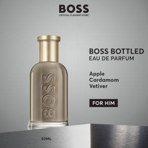 BOSS Bottled Eau de Parfum for Men 50ml | 100ml | 1.2ml x2 Travel Vial - Apple Cardamom Vetiver - Woody Spicy EDP Perfume | by HUGO BOSS Fragrances