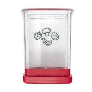 Portable Fruit Slicer Cup With Push Plate Manual Banana Strawberry Slicing Tool Kitchen Accessories