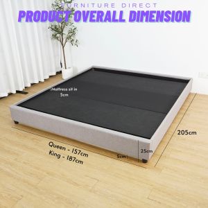 LOFT Design FRAZER Queen Size Bed Frame-Teal Green