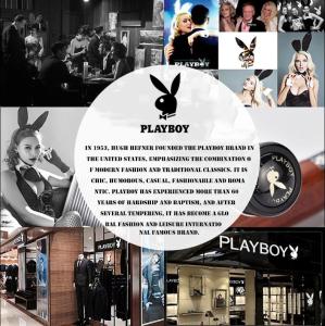 เสื้อเสื้อแจ็คเก็ตลำลองลายทางเพลย์บอยสำหรับผู้ชายเสื้อเข้ารูปพอดีแนวสปอร์ตและลำลอง