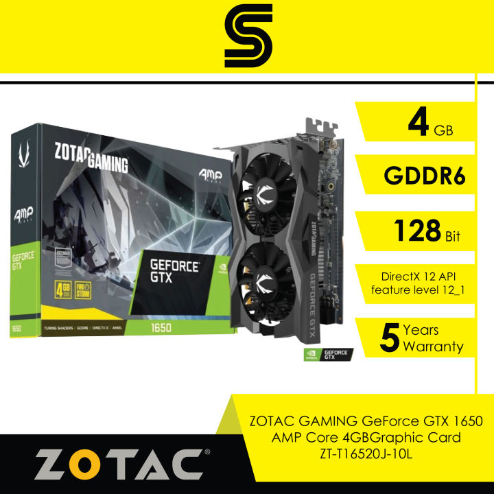 ZOTAC GAMING GeForce GTX 1650 AMP Core 4GBGraphic Card