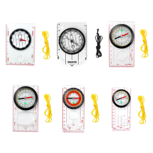 Orientation Compasses Hiking Navigation Scale Ruler Compasses Multifunctional Magnifier Compasses for Reading