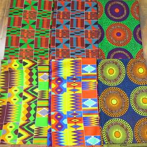 LZD 1 African National Batik Fabric   Cotton Double-Sided Kent Ankara Africa Cerecloth