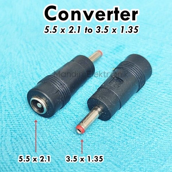 Sambungan Jack DC Female to Male Over Connector Jack DC x