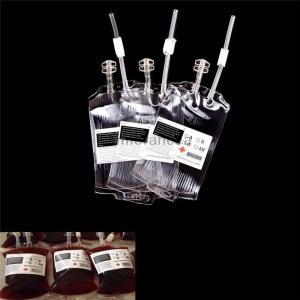 [COD] Limerancea 5ชิ้น350มล. ถุงดื่มเลือดใช้ซ้ำได้อุปกรณ์ตกแต่งแวมไพร์วันฮาโลวีน