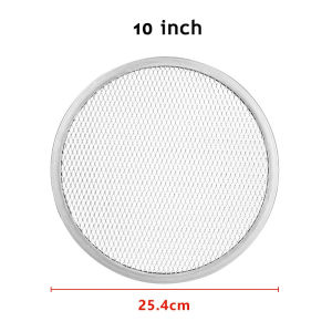 10/12/13 Inch Stainless Steel BakingPizza Pan Round Pizza Mesh Plate Non-stick Barbecue Mesh Plate