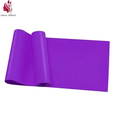 Umisu Colorful Yoga Resistance Band Long Training Stretch Bands for Physical Therapy Lower Body home Strength Elastic Exercise Bands