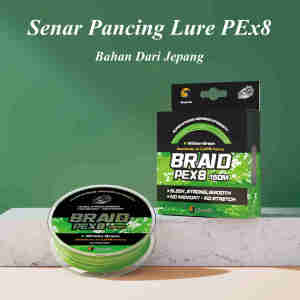 Benang Pancing Dikepang 150m Tali Pancing PE X8 Hijau Pucat Fishing Line Mudah Tenggelam Senar Pancing Kuat Casting Lure Fishing