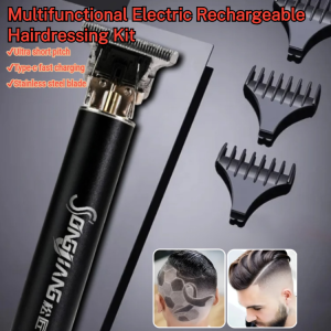Electric Rechargeable Hairdressing Kit Electric Clipper Washable Haircutting Machine Beard Trimmer