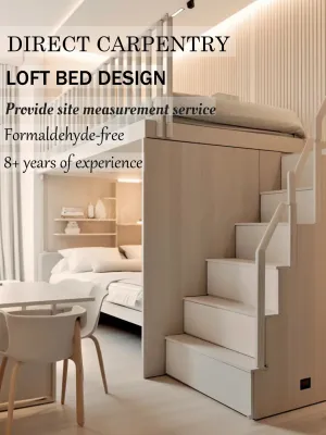 【SG Local Contractor】【Custom Furniture】Bedroom Renovation /Loft Bunk Bed/ Kids Bedroom Design /Storage bedframe/ Study Table / Wardrobe/ Local Carpentry works